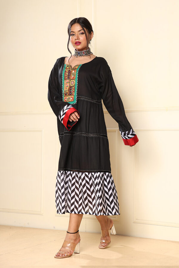 Black layered dress - Image 2