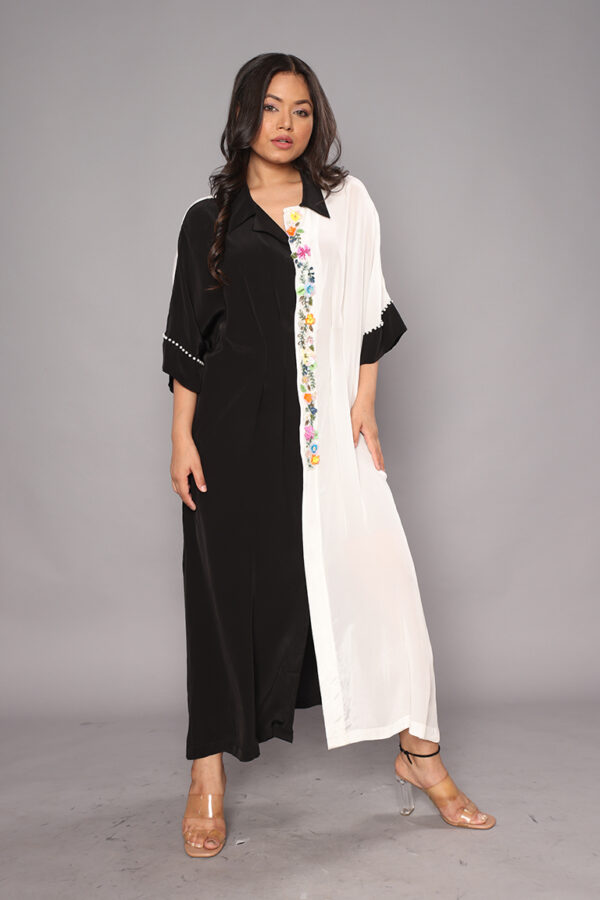 Black and white long dress - Image 2