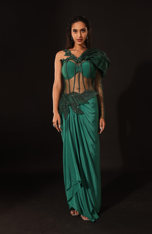 Green Corset Gown