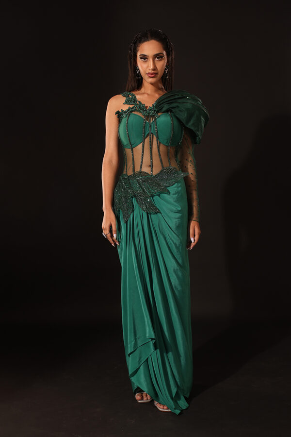 Green Corset Gown