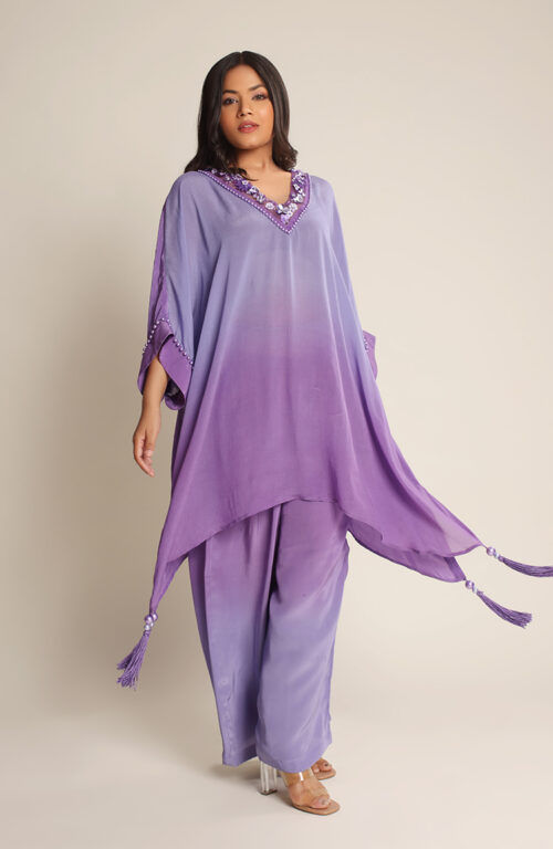 Lilac V – neck coord set