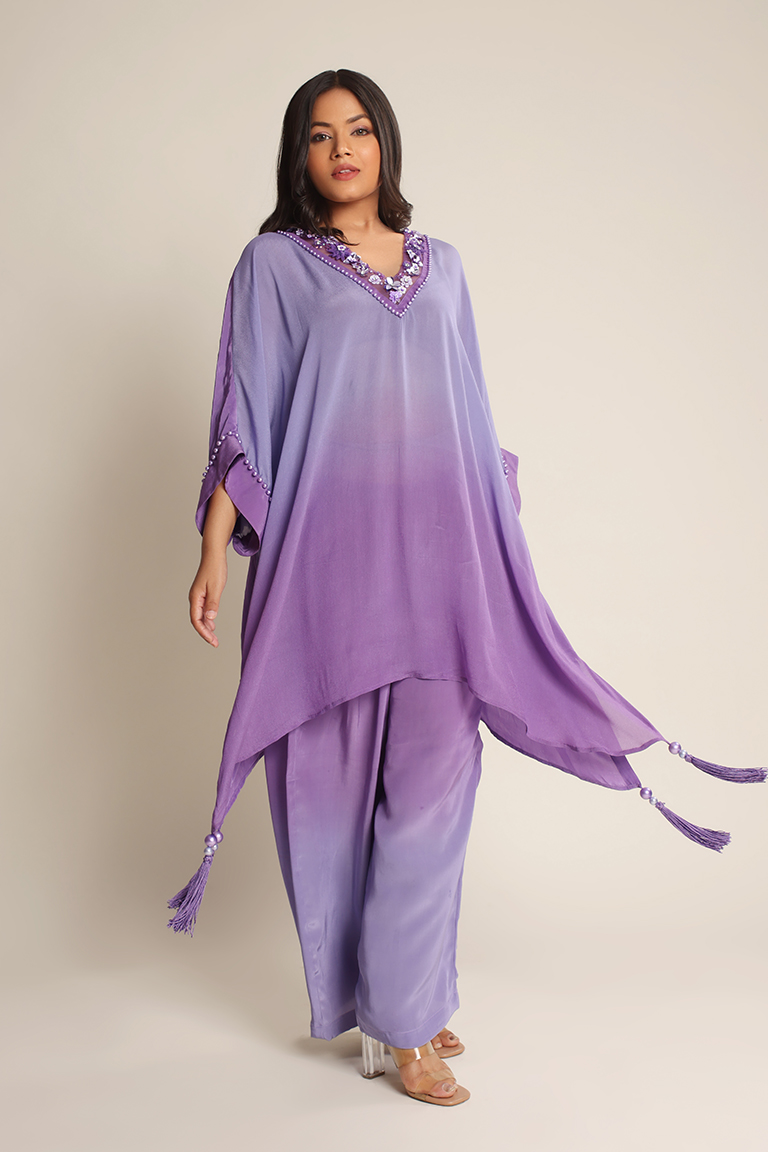 Lilac V – neck coord set