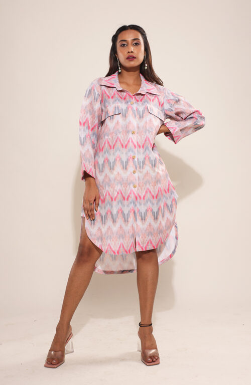 Linen short dress
