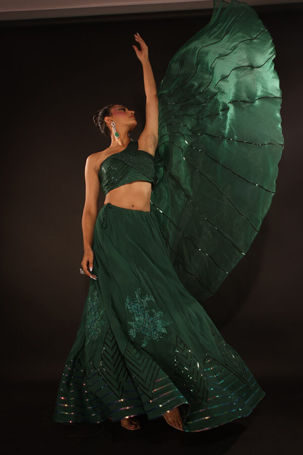 Metallic Lehenga - Image 3