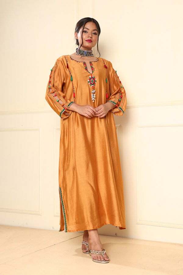 Mustard kurta