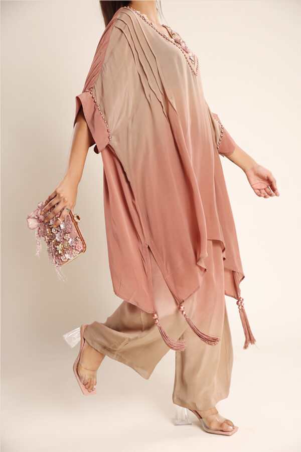 Rose gold V- neck coord set - Image 3