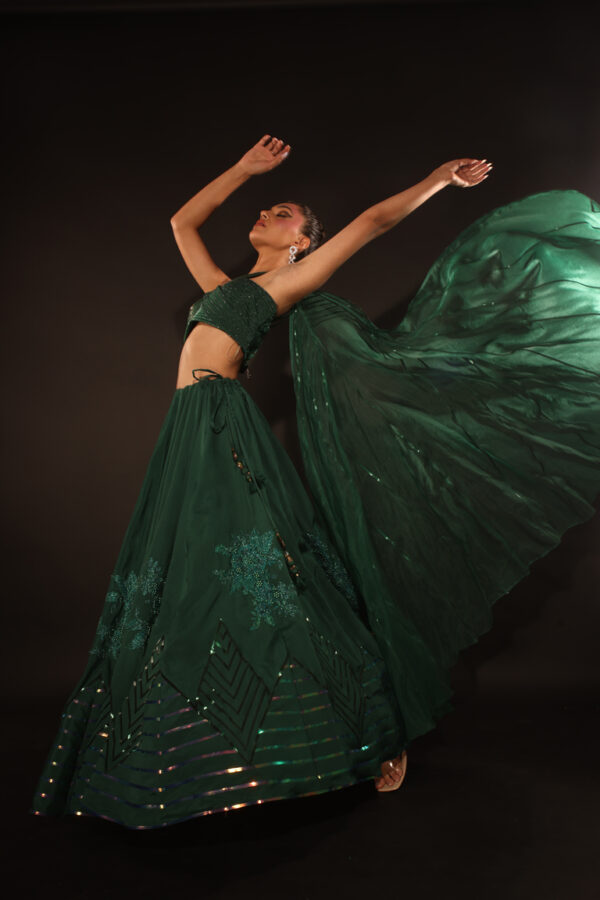 Metallic Lehenga - Image 2