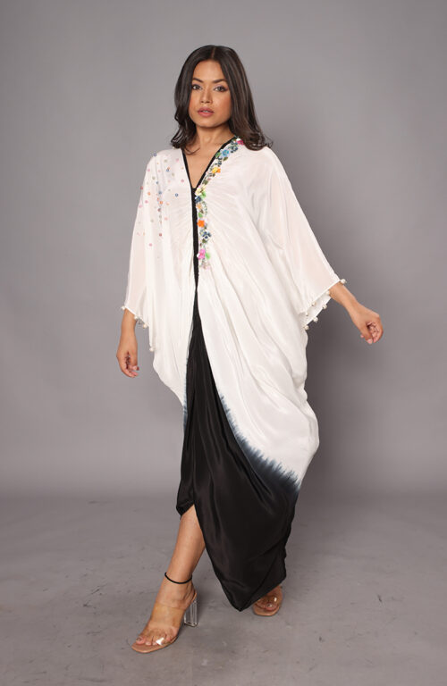 Black and white stylish Kaftan