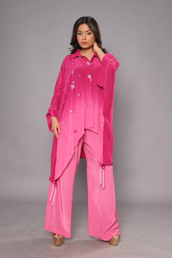 Pink shaded side coord set