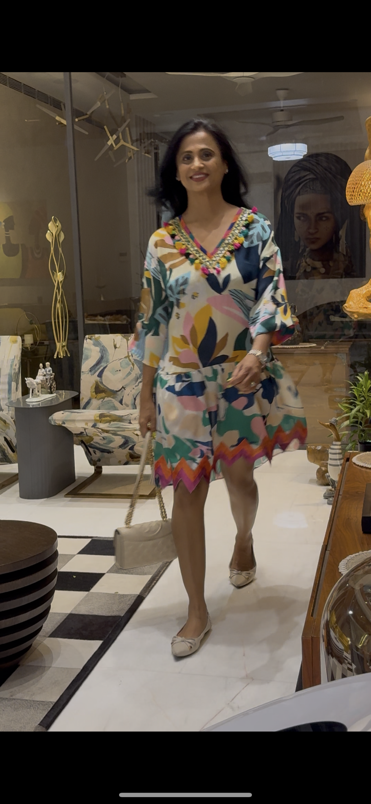 Vibrant dress