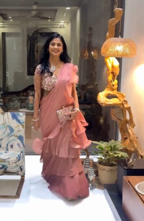 Layered Drape Saree